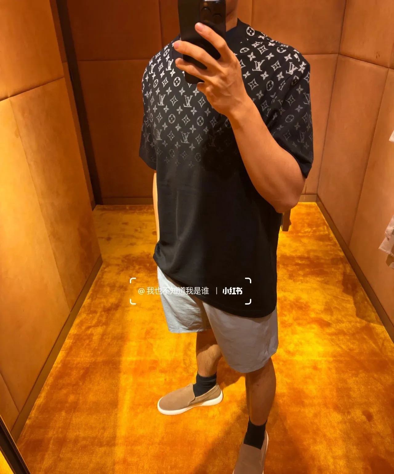 Louis Vuitton/Louis Vuitton 24ss presbyopic gradient printed short sleeves